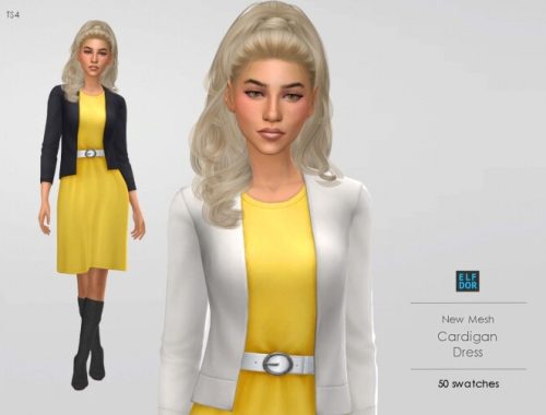 Cardigan Dress at Elfdor Sims