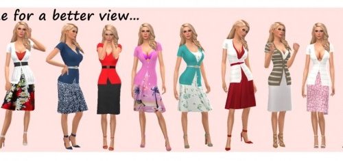 CARDIGAN & SKIRT OUTFIT at Sims4Sue