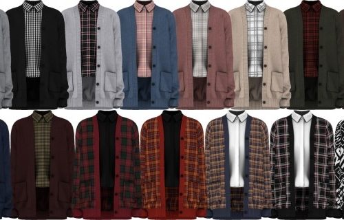 Cardigan with Shirt at Gorilla