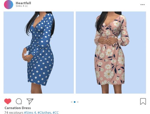 Carnation dress & blouse recolors at Heartfall