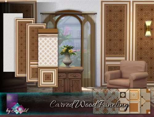 Carved Wood Paneling