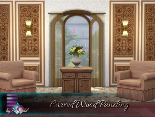 Carved Wood Paneling