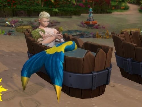 Cask & Barrel Antique Tub Reworked by Serinion at Mod The Sims