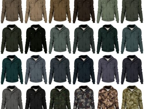 Casual cotton jacket at LazyEyelids