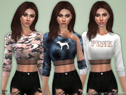 Casual Crop Sweater 03
