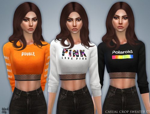 Casual Crop Sweater 05