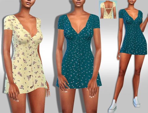 Casual Short Sleeve Pattern Dresses