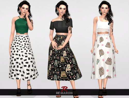 Cat Lover Skirt for Women