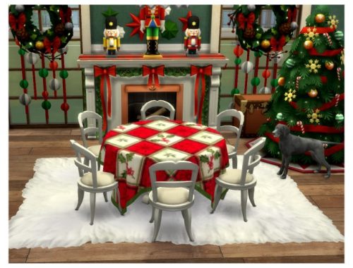 Christmas tablecloth by Oldbox at All 4 Sims