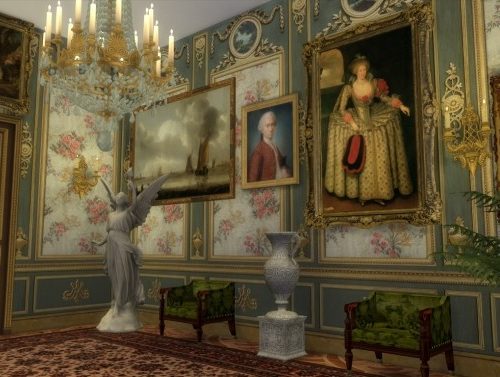Marie Antoinette Floral Walls at Regal Sims
