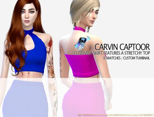 CC.lovely skirt features a stretchy top
