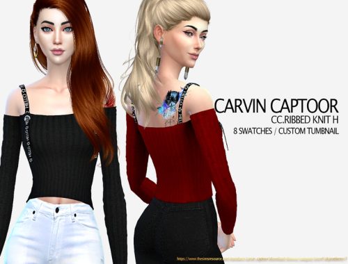 CC.Ribbed knit H