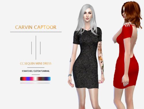 CC.sequin mini dress