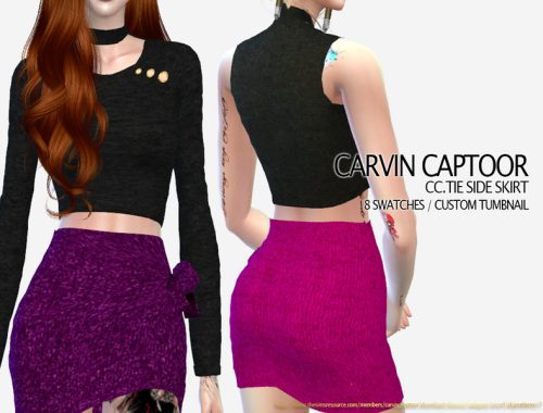 CC.Tie Side Skirt