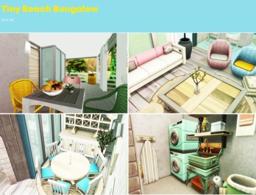 Tiny Beach Bungalow by Pralinesims