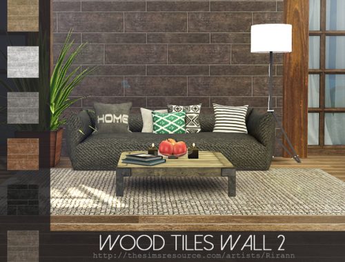 Wood Tiles Wall 2 by Rirann