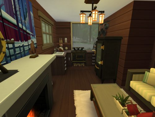 Romantic Winter Cabin