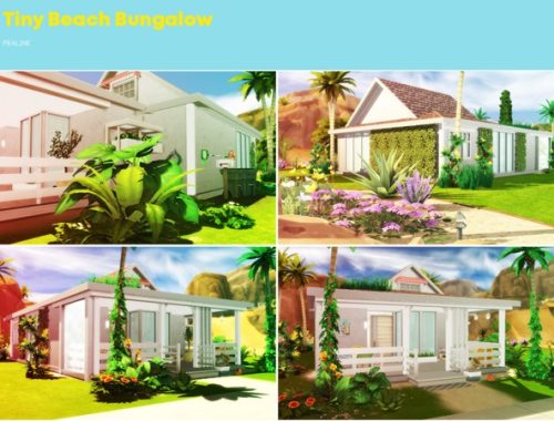Tiny Beach Bungalow by Pralinesims