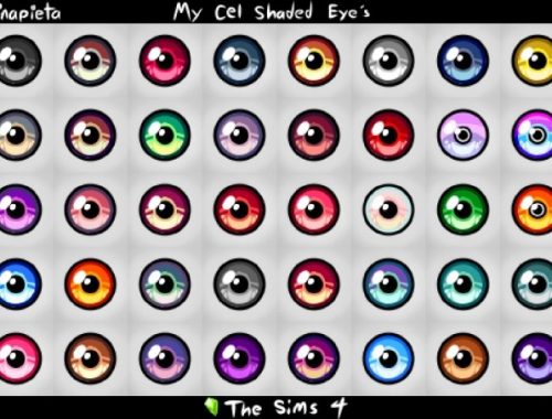 Cel Shaded Eyes by Ninapieta at Mod The Sims