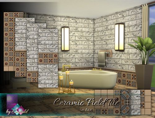 Ceramic Field Tile in tan