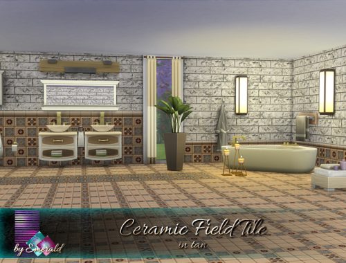 Ceramic Field Tile in tan