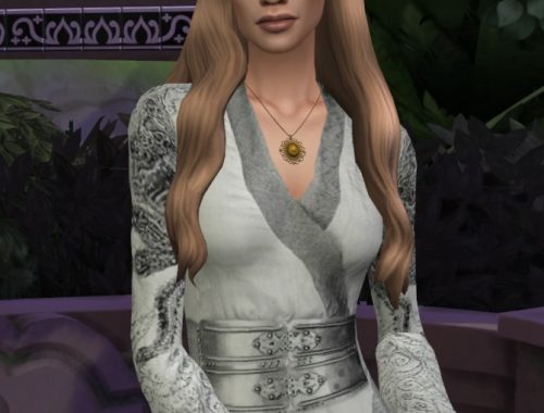 Cersei Lannister Pink Swirl Dress by HIM666 at Mod The Sims