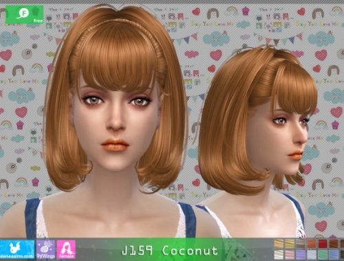 J159 Coconut hair