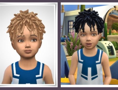 Chad Dreads Toddler version at Birksches Sims Blog