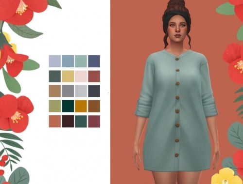 Charlotte simple casual dress at Simminginchi