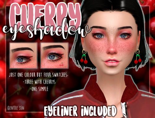 Cherry Eyeshadow (with eyeliner)