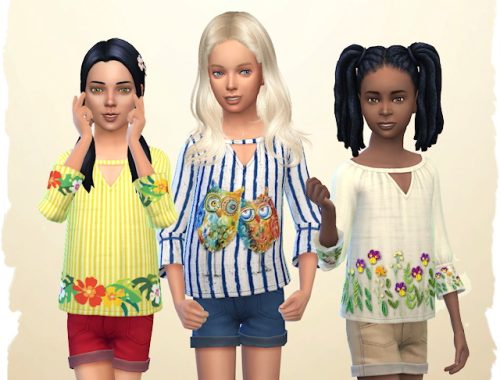 Child eco top by Chalipo at All 4 Sims