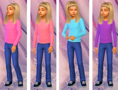 Children's Long Sleeve Shirt Recolor