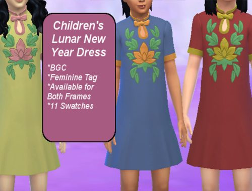 Children's Lunar New Year Dress Recolour