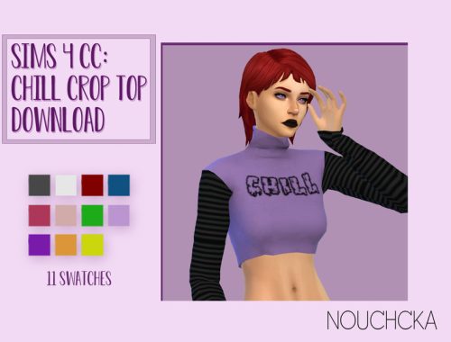 Chill crop top for women.