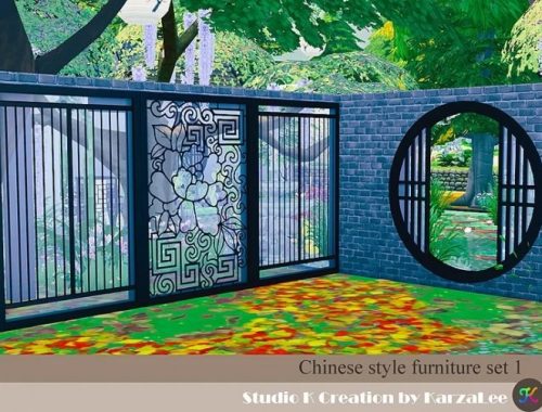 Chinese style furniture set 1 at Studio K-Creation