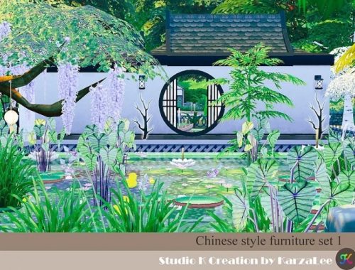 Chinese style furniture set 1 at Studio K-Creation