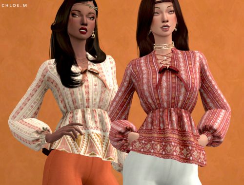ChloeM-Boho style Blouse