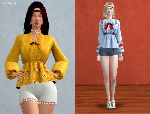 ChloeM-Boho style Blouse
