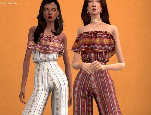 ChloeM-Boho style Jumpsuit
