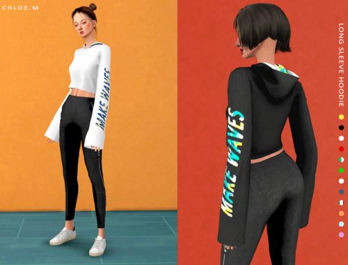 ChloeM-Long Sleeve Hoodie