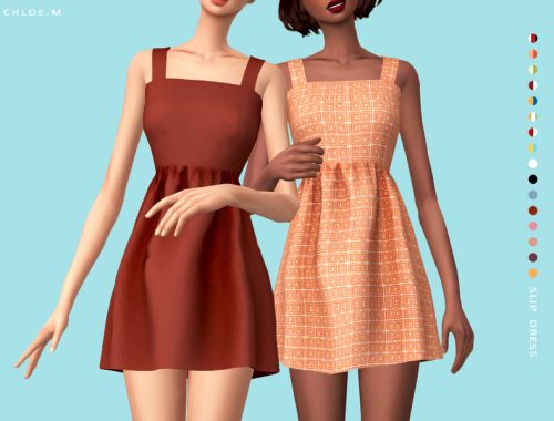 ChloeM-Slip Dress with Bowknot