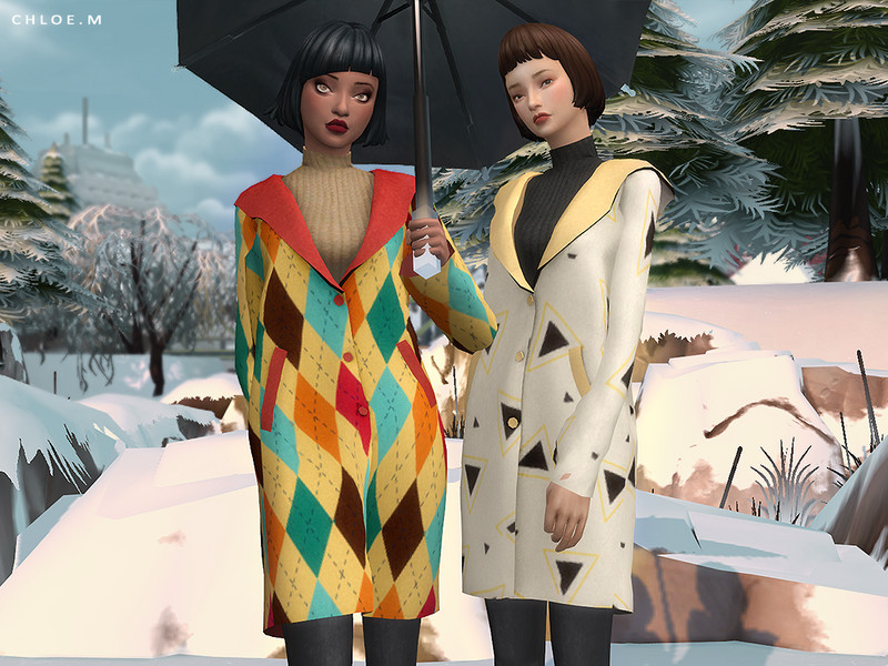 Chloem Woolen Coat The Sims 4 Catalog