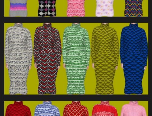 ChloeM’s Knitted Recolors at Annett’s Sims 4 Welt