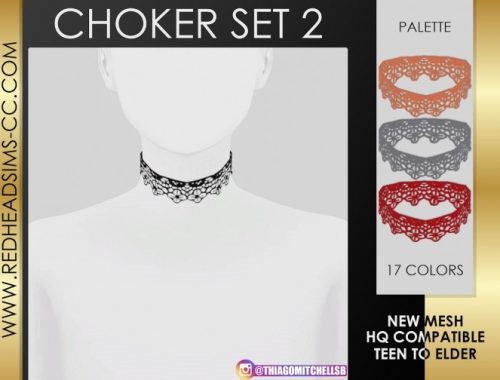 CHOKER SET at REDHEADSIMS