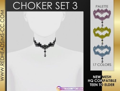 CHOKER SET at REDHEADSIMS