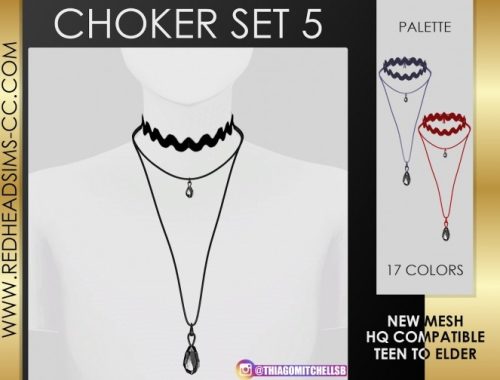 CHOKER SET at REDHEADSIMS