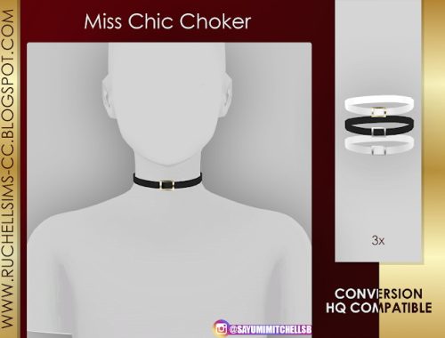 Chokers by ruchellsims at REDHEADSIMS