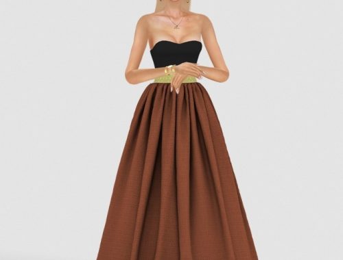CHRISTINY DRESS by Thiago Mitchel at REDHEADSIMS