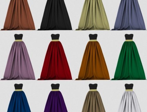 CHRISTINY DRESS by Thiago Mitchel at REDHEADSIMS