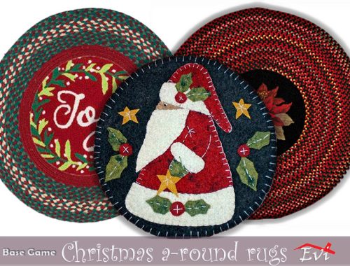 Christmas a-round rugs